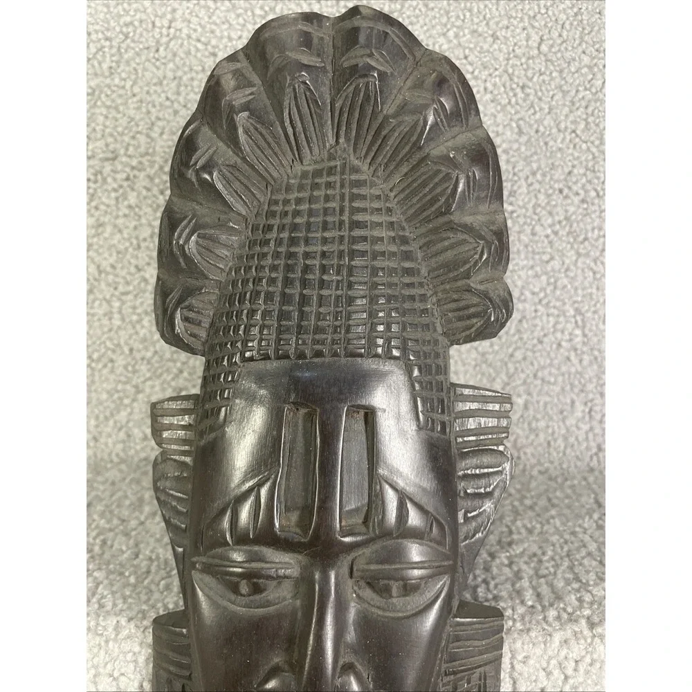 african Tribal wooden Face Mask / Wall Carving